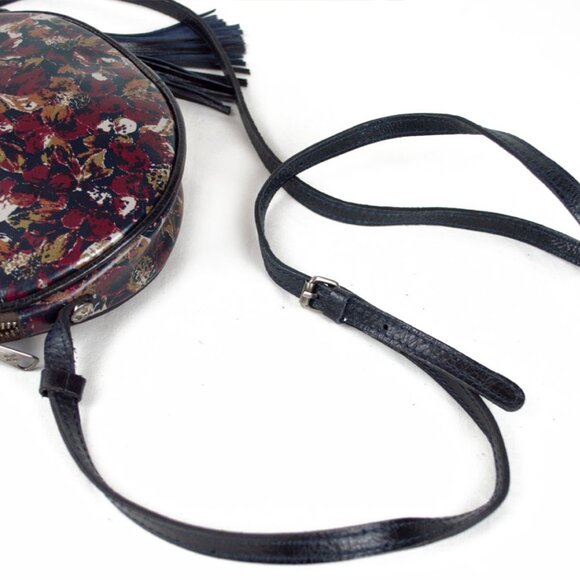 Patricia Nash Scarlet Bloom Scafati Circle Floral Crossbody - Picture 11 of 12
